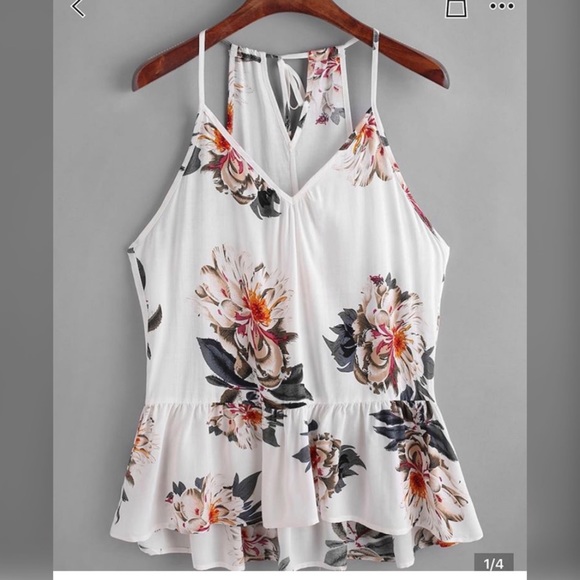 Tops - floral tank top